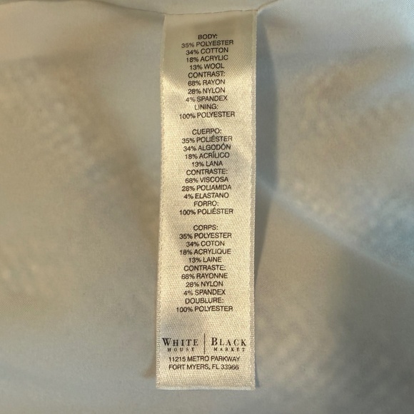 WHITE HOUSE BLACK MARKET Women’s Jacket (Size 4) - Picture 14 of 16